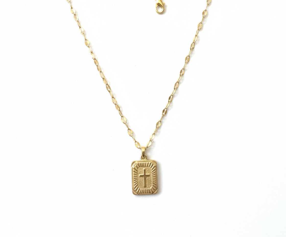 Collier - cross doré