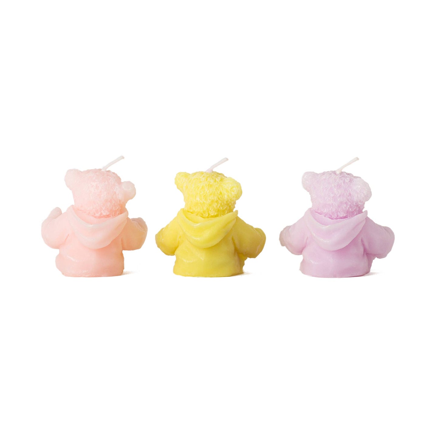 LOT DE 3 BOUGIES OURSON TEDY
