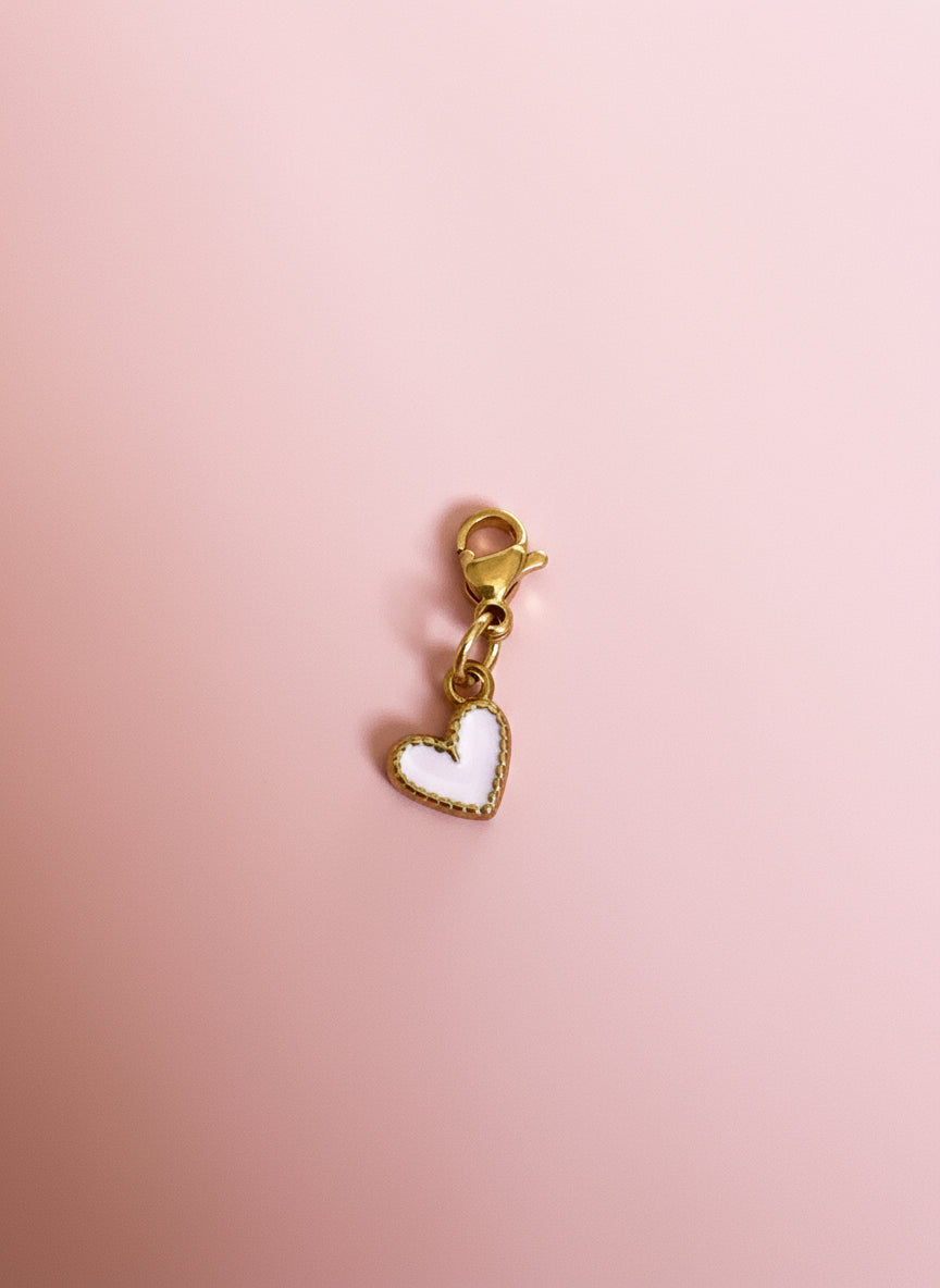 Charms - cœur rose