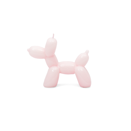 BOUGIE CHIEN BALLON ROSE