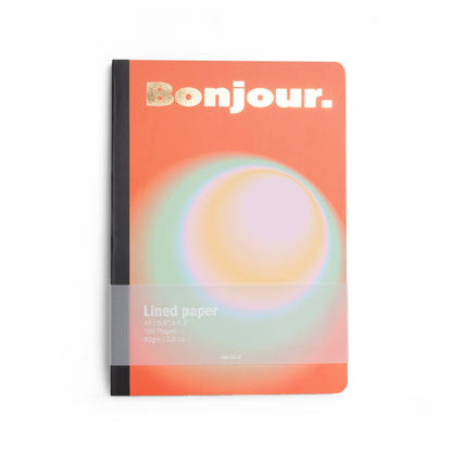 CARNET ORANGE BONJOUR
